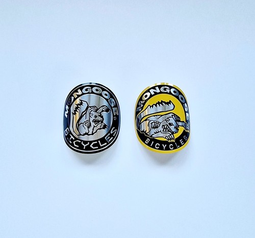 Mongoose bike head badge - bike,
