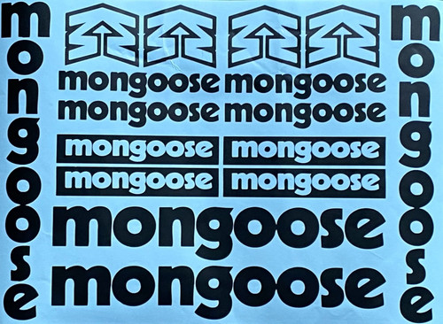Mongoose bmx aufkleber decals - mongoose,